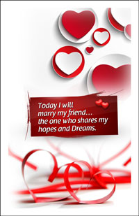 Wedding Program Cover Template 2 - Graphic 2